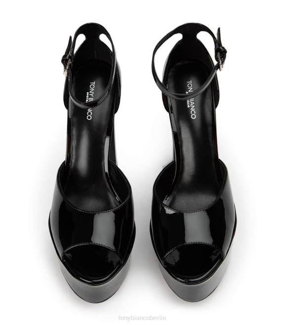 Plateau-Absätze| de Tony Bianco Frauen Jayze-Heels schwarzes Lackleder 46248